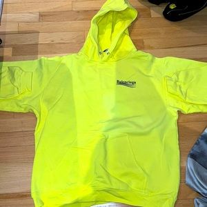 Men’s Balenciaga Logo Print Cotton Hoodie